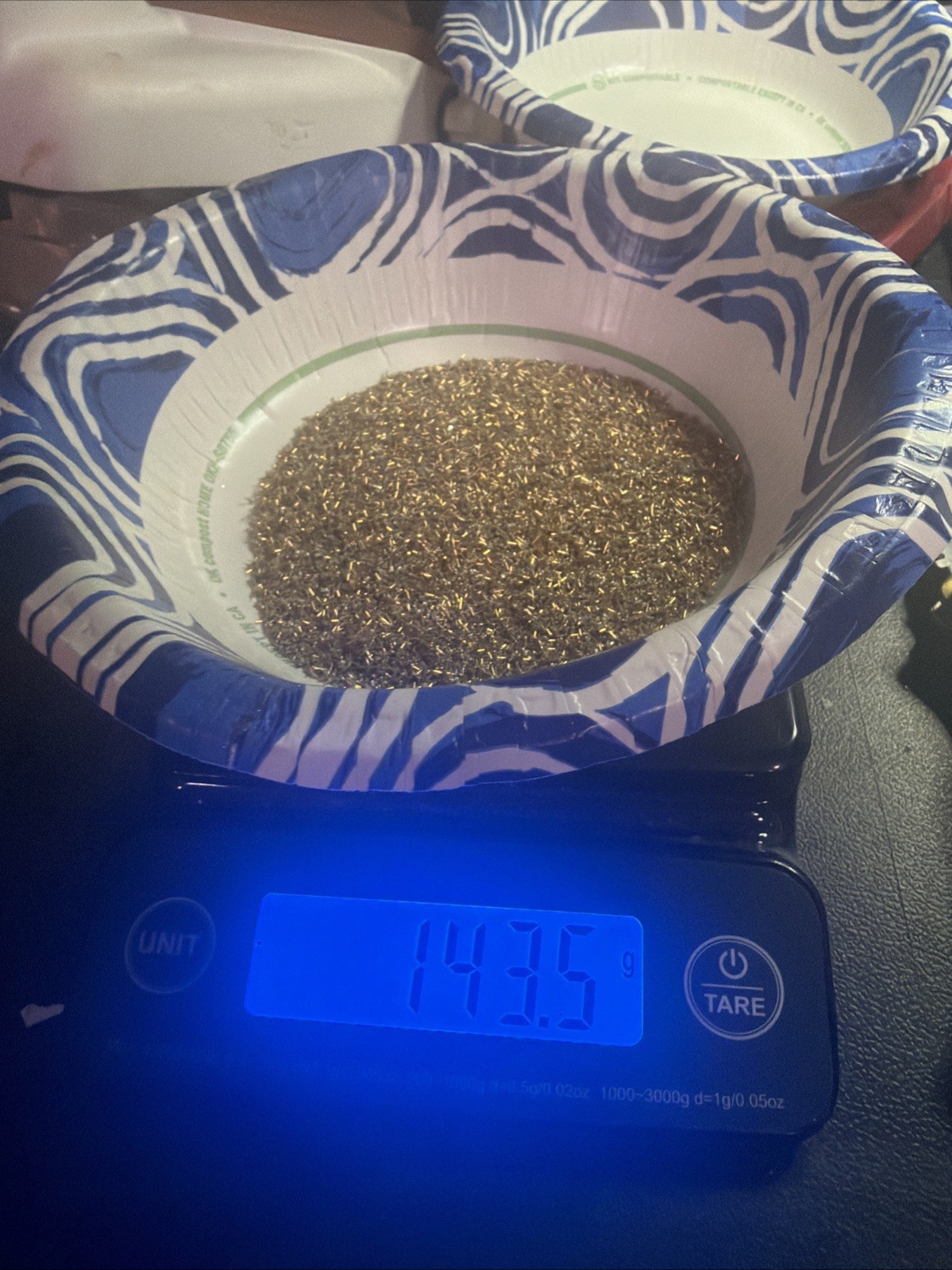 Gold Pins From CPUs 143.5 Grams