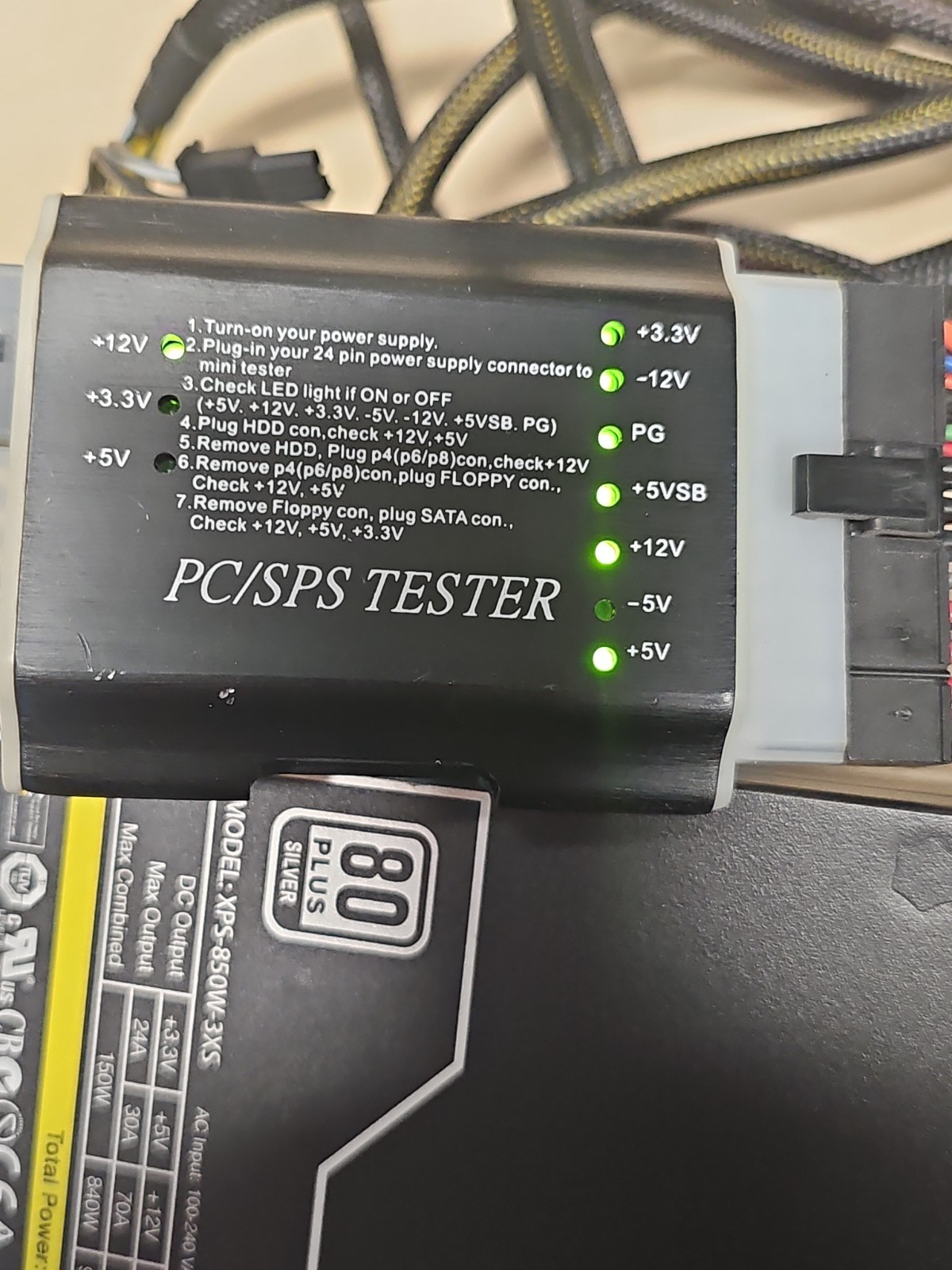 XFX XPS-850W-3X3 850 WATT MODULAR POWER SUPPLY