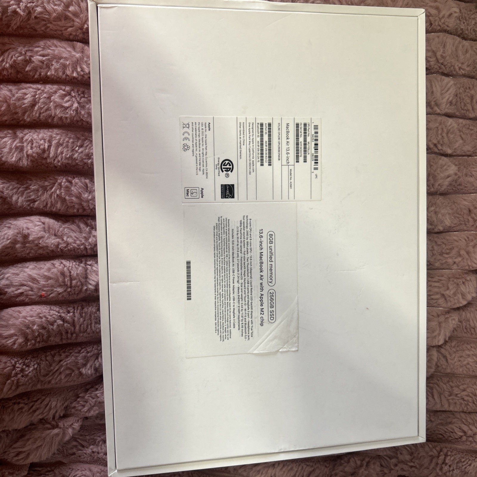 Genuine Apple MacBook Air 13″ M2 2022 A2681 OEM Empty BOX ONLY