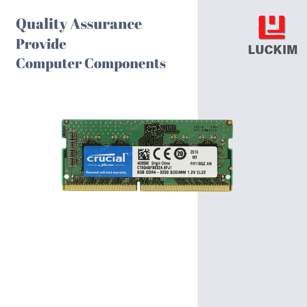 RAM CRUCIAL Laptop DDR4 8GB 3200MHz 1.2V CL22 260 pins single 25600 MB/s.