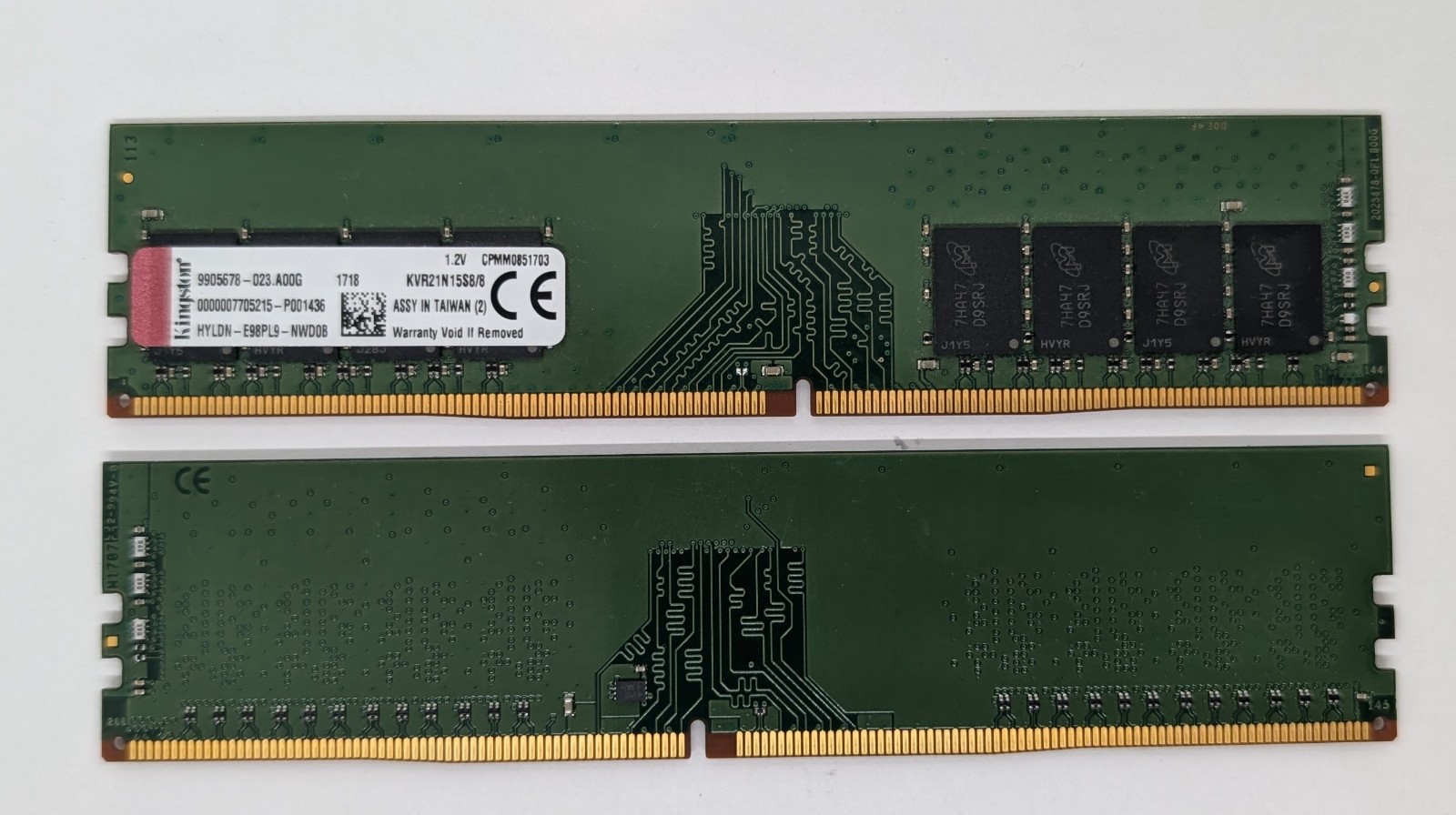 Kingston ValueRAM 16GB Kit (2x 8GB) PC4-17000 DDR4-2133 Memory KVR21N15S8/8 288