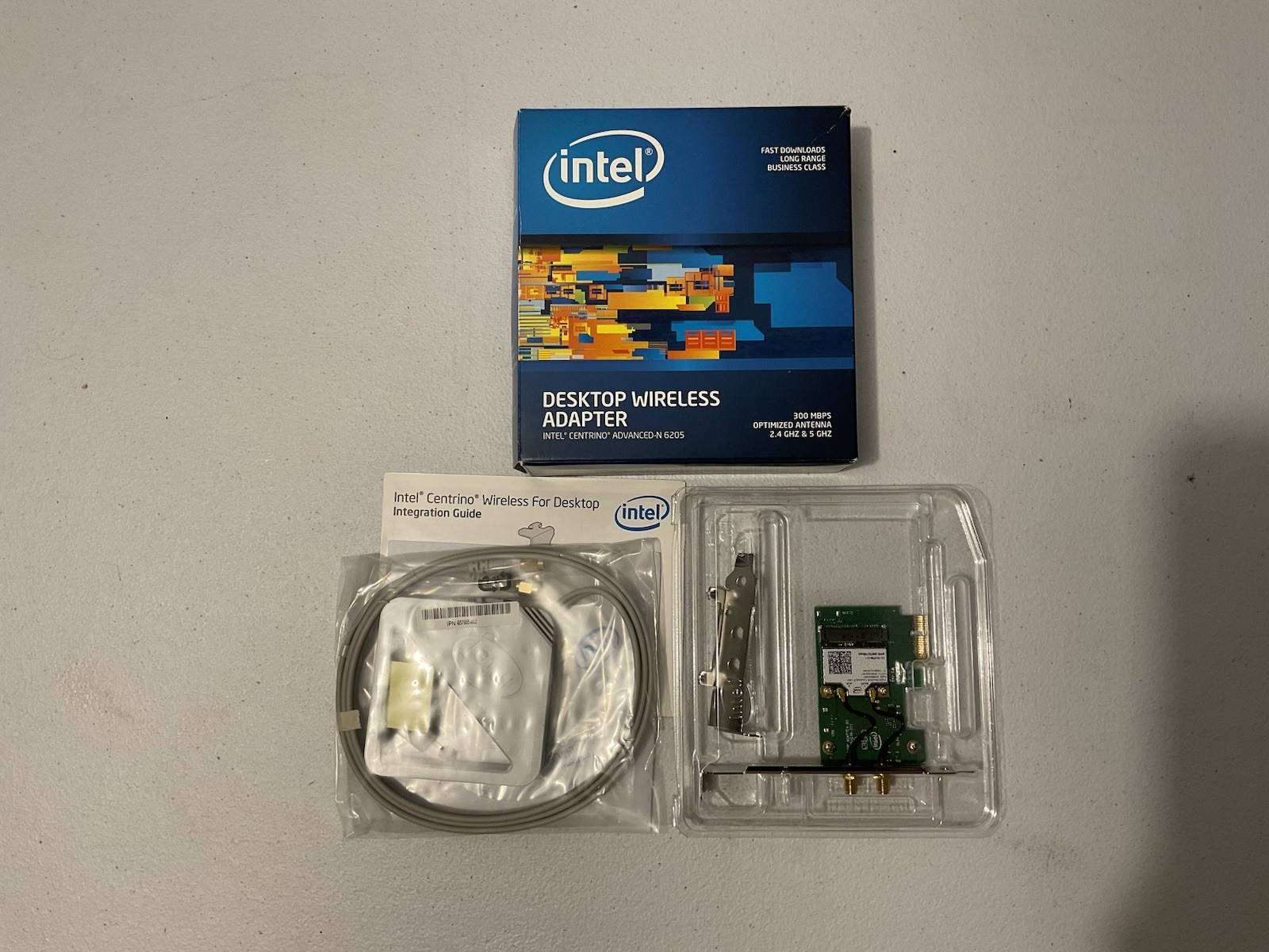Genuine Intel Centrino Advanced-n 6205 Wifi 300mbps Optimized Antenna 2.4GHZ