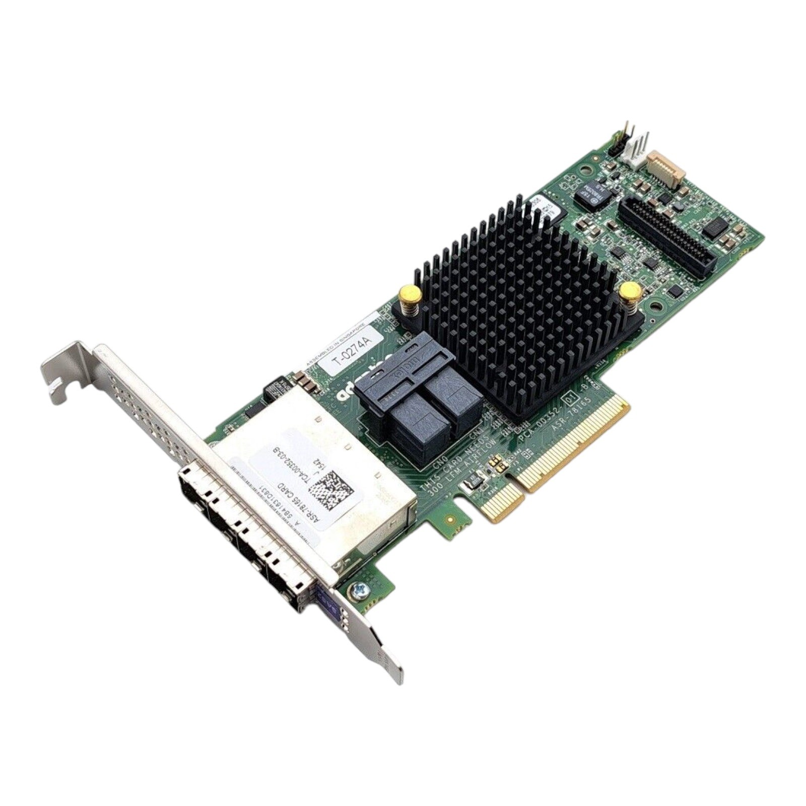 Adaptec ASR-78165 1GB SFF-8643 SAS / S-ATA PCIe 3.0 Full Profile RAID Controller