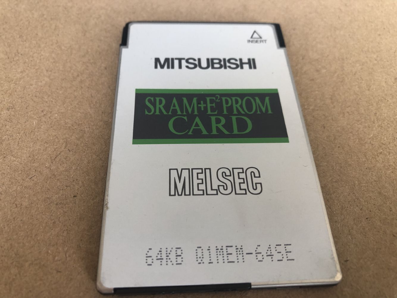 MITSUBISHI 64KB SRAM PCMCIA SRAM Q1MEM-64SE Card no battery