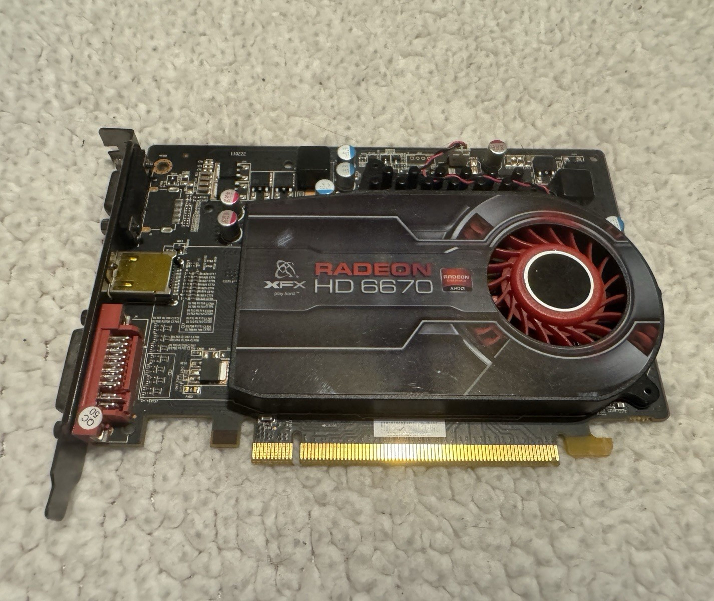 XFX AMD Radeon HD 6670 1GB GDDR5 PCIe x16 GPU DirectX 11 HDMI DVI VGA