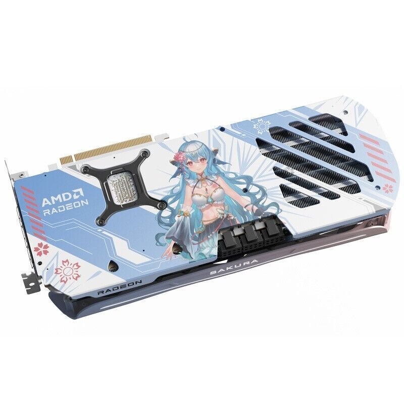 Yeston AMD Radeon RX9070XT Sakura 16G Atlantis OC GDDR6 Graphics card
