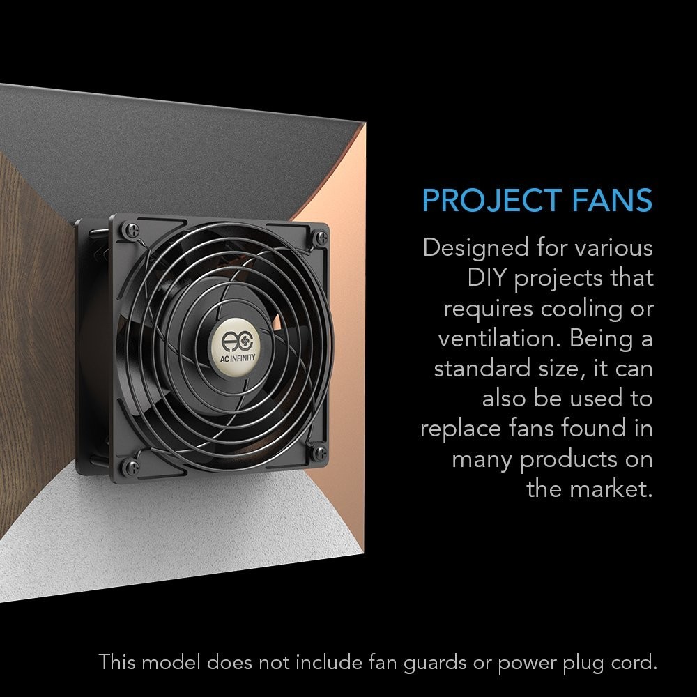 AXIAL 1238W, Muffin Fan, 120V AC 120mm x 38mm High Speed, for DIY Cooling Ven…