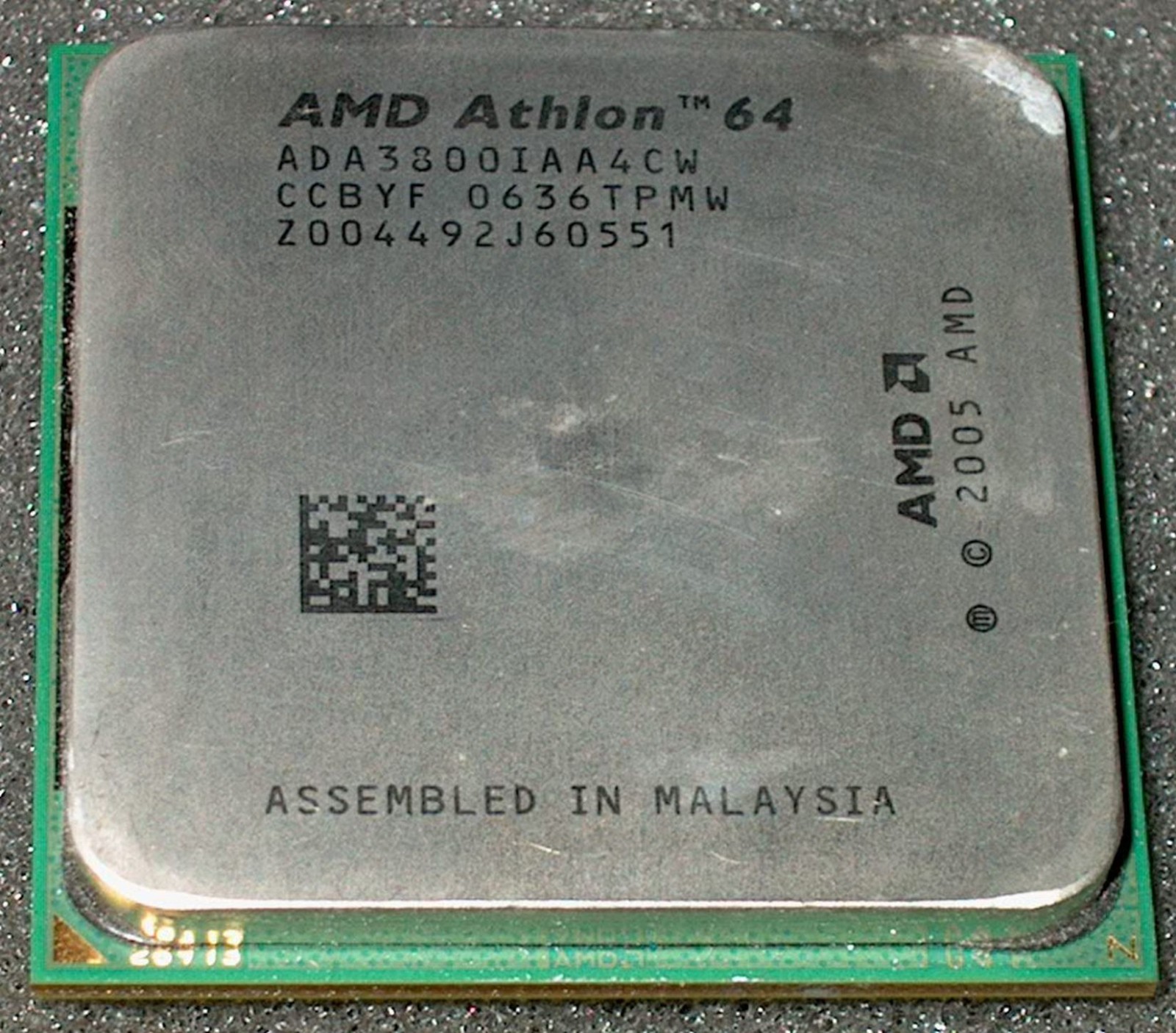 AMD Athlon 64 3800+ 2.4 GHz PROCESSOR, ADA3800IAA4CW, AM2-US SELLER