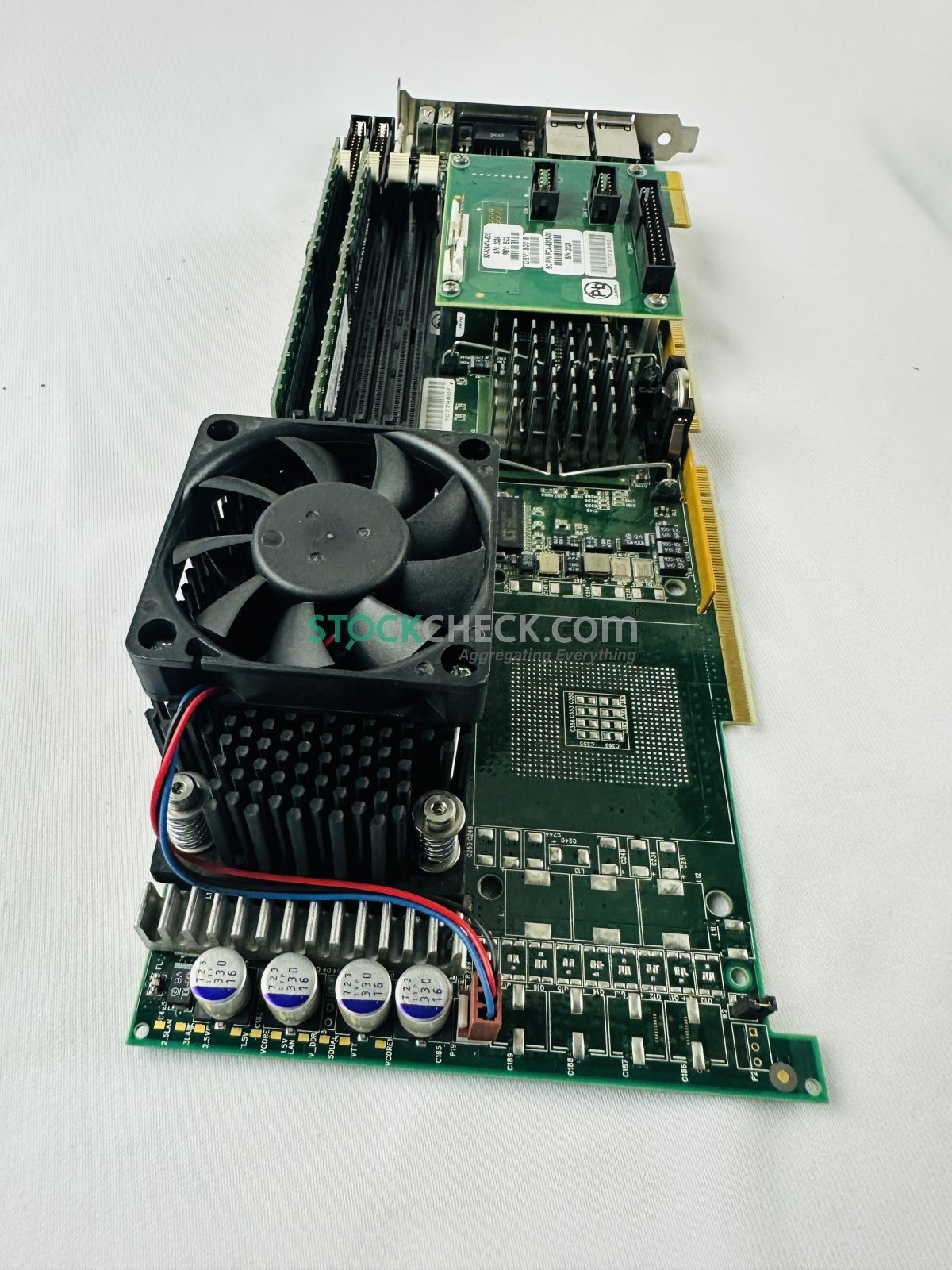 Trenton Systems 92-506396-003 NLI/3.2D CPU Board with 90-506474-500 Add-on Card