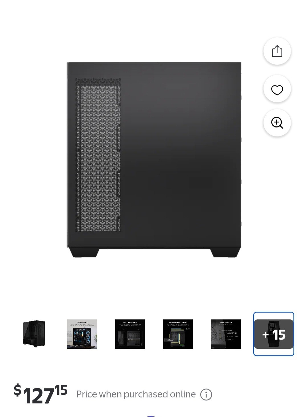 Corsair 3500X Tempered Glass Mid-Tower PC Case Black