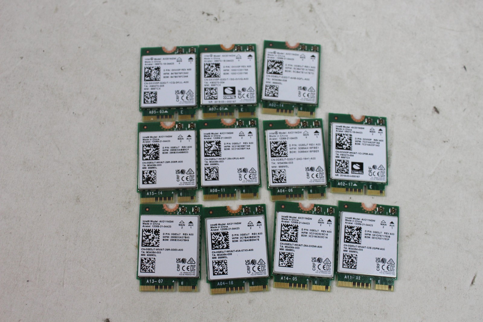 LOT OEM Intel Wi-Fi 6E AX211NGW AX201NGW M.2 2230 CNVio2 E 802.11ax Wi-Fi Card