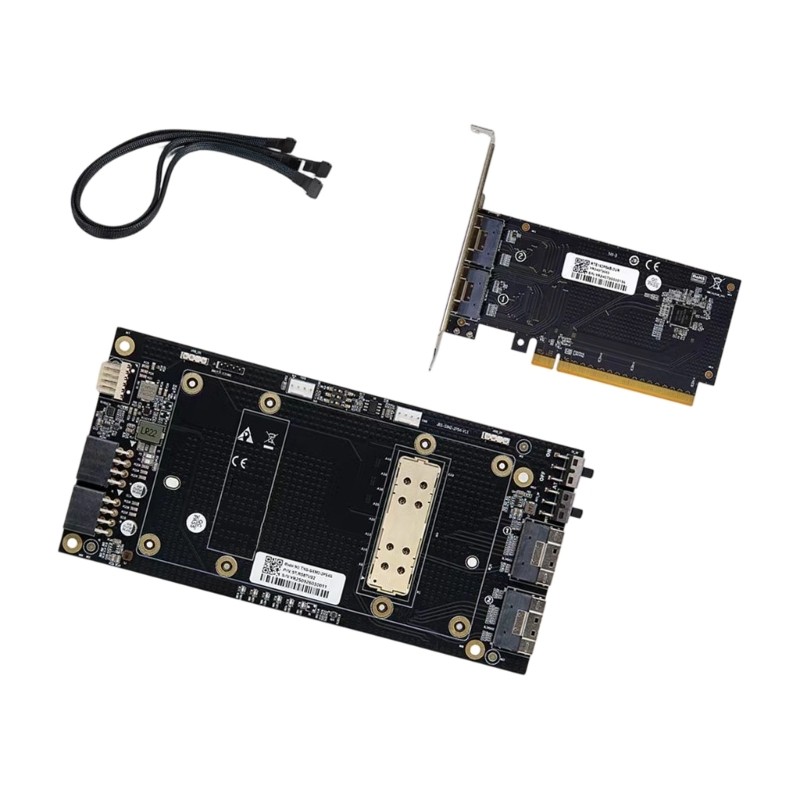 External SXM2 V100 1Channel Adapter Set Fast speed SFF 8654 Cable and PCIE Card