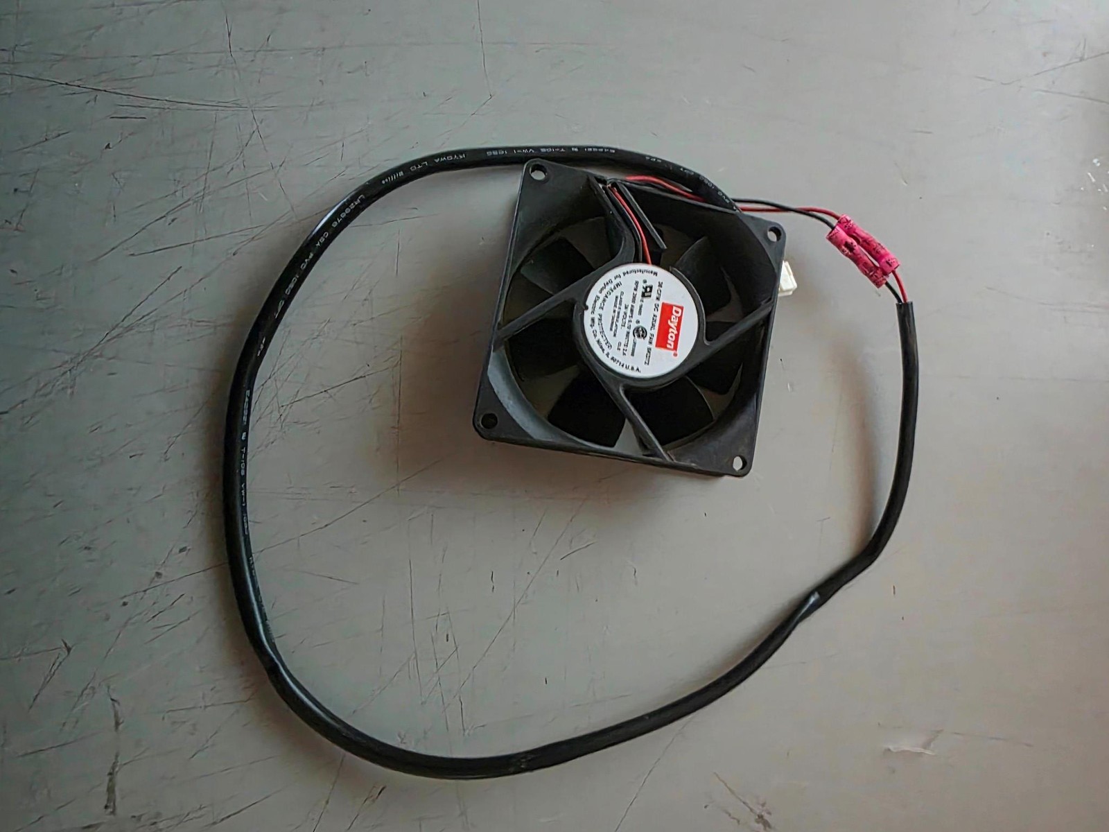 Dayton 6KD72 36 CFM DC Axial Fan 0.10 Amps 2.4 Watts 24 Volts