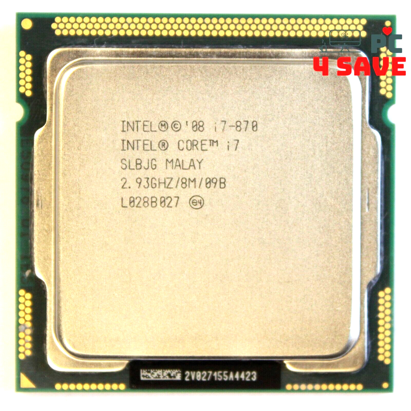 Intel Core i7-870 SLBJG 2.93GHz (Turbo 3.60GHz) 8M 4-Core LGA-1156 Desktop CPU