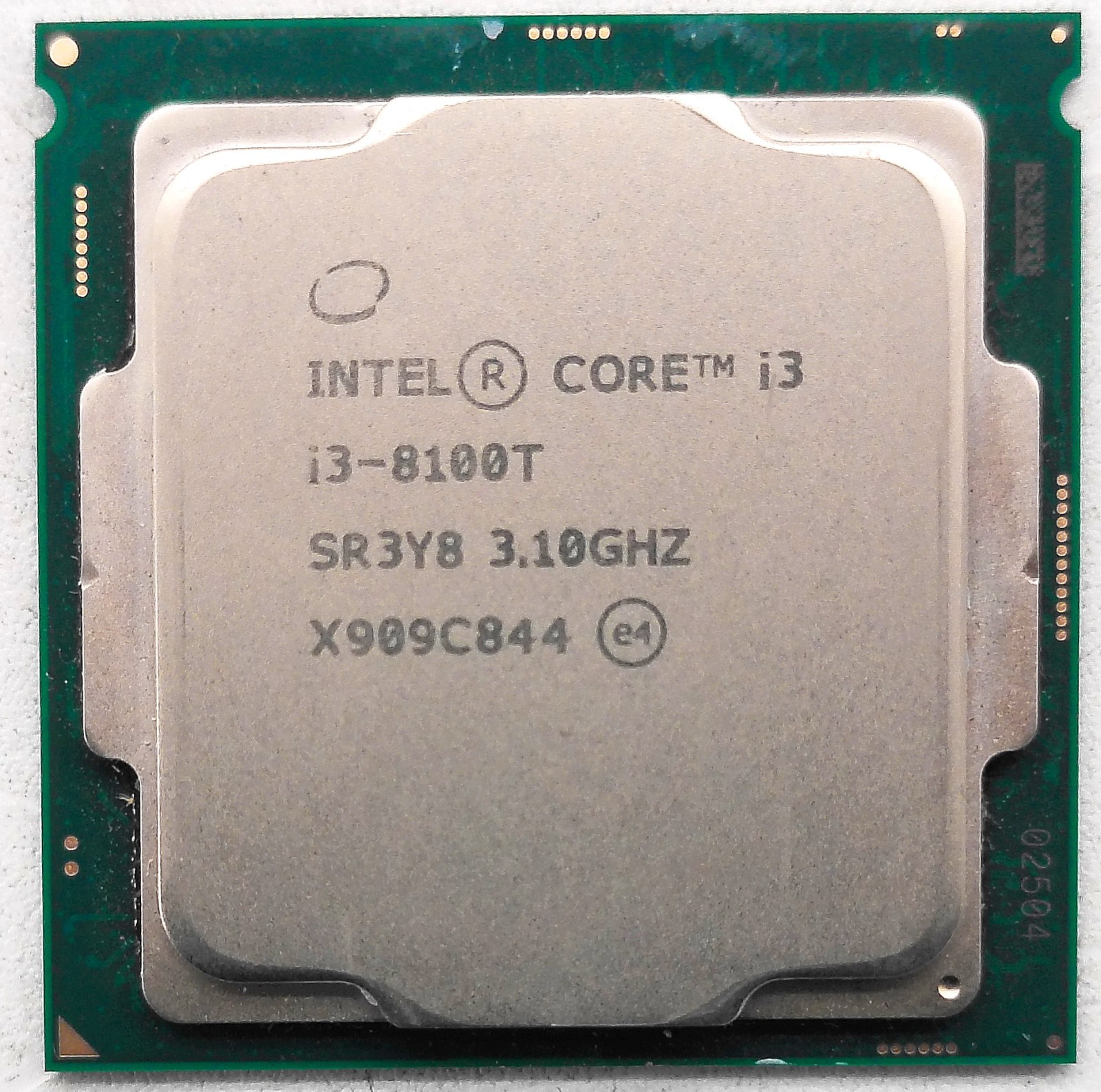 INTEL CORE i3-8100T SR3Y8 3.10GHz 8th GEN 4 CORE/4 THREAD PROCESSOR