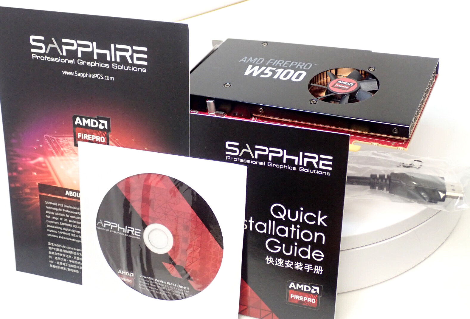 AMD FirePro W5100 4GB GDDR5 Graphics Card 4x DisplayPort