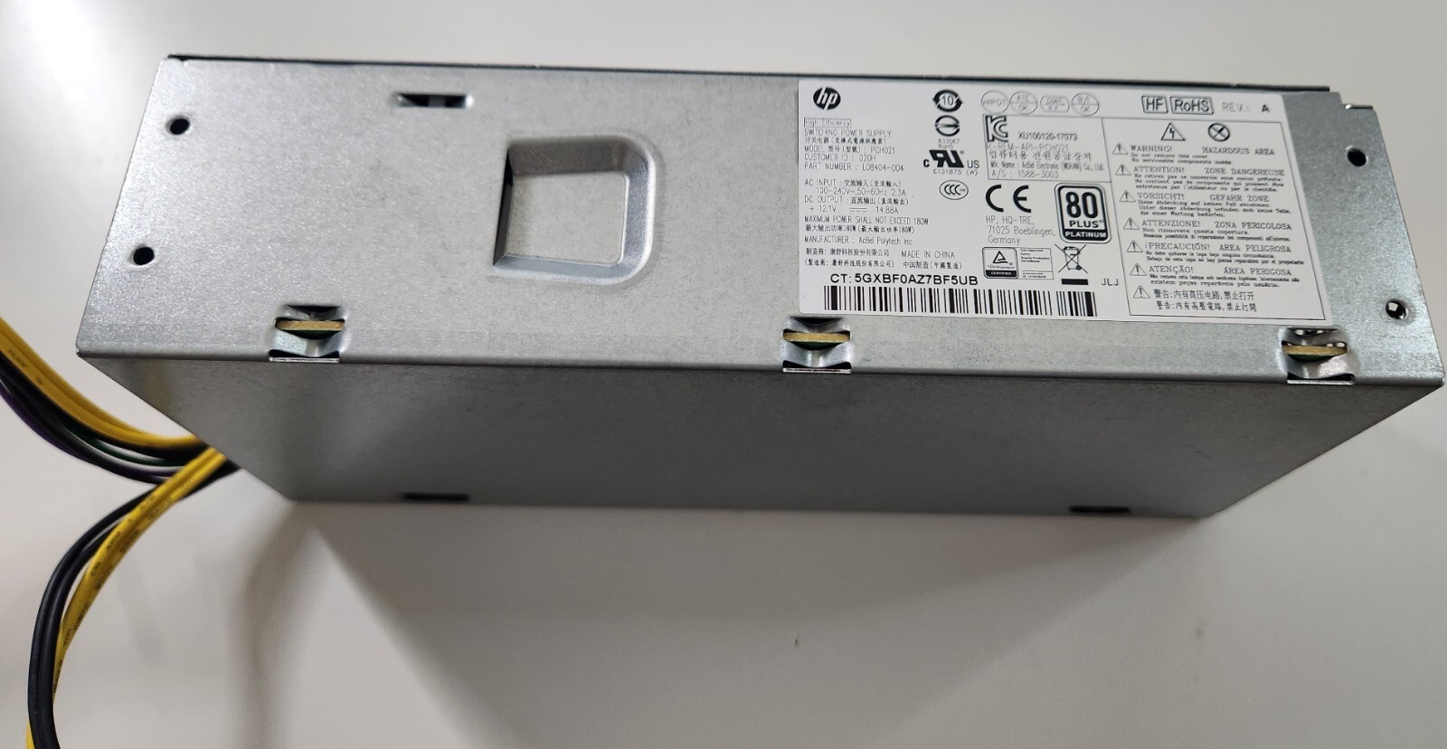 HP 180 Watts Switching Power Supply PCH021 L08404-004