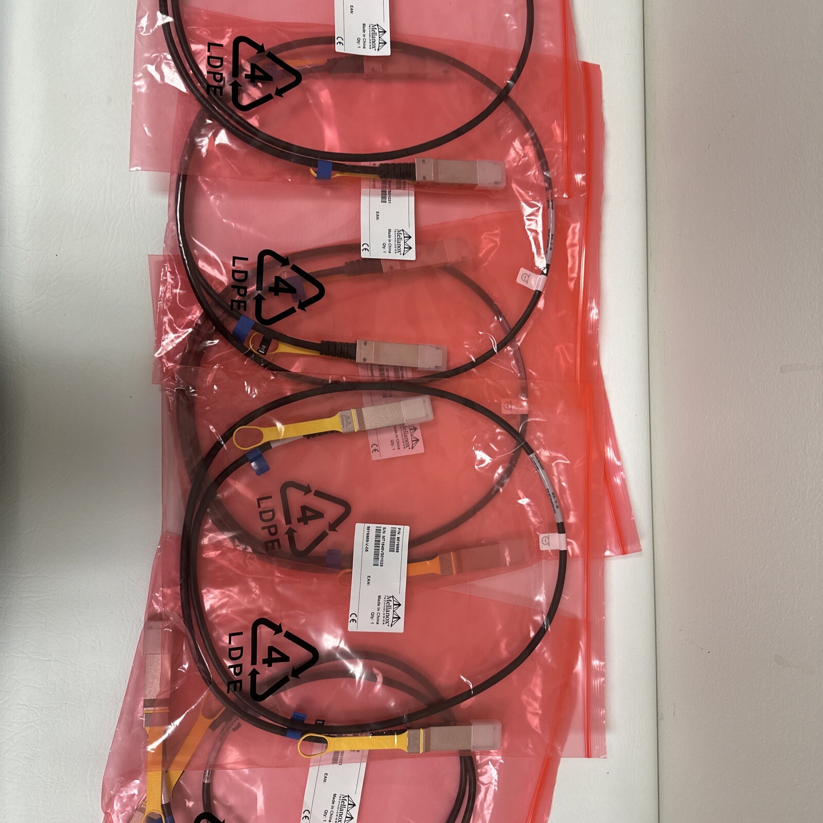 Lot of 5x Mellanox Technologies 98Y6989 1.45M MT1848VS01027