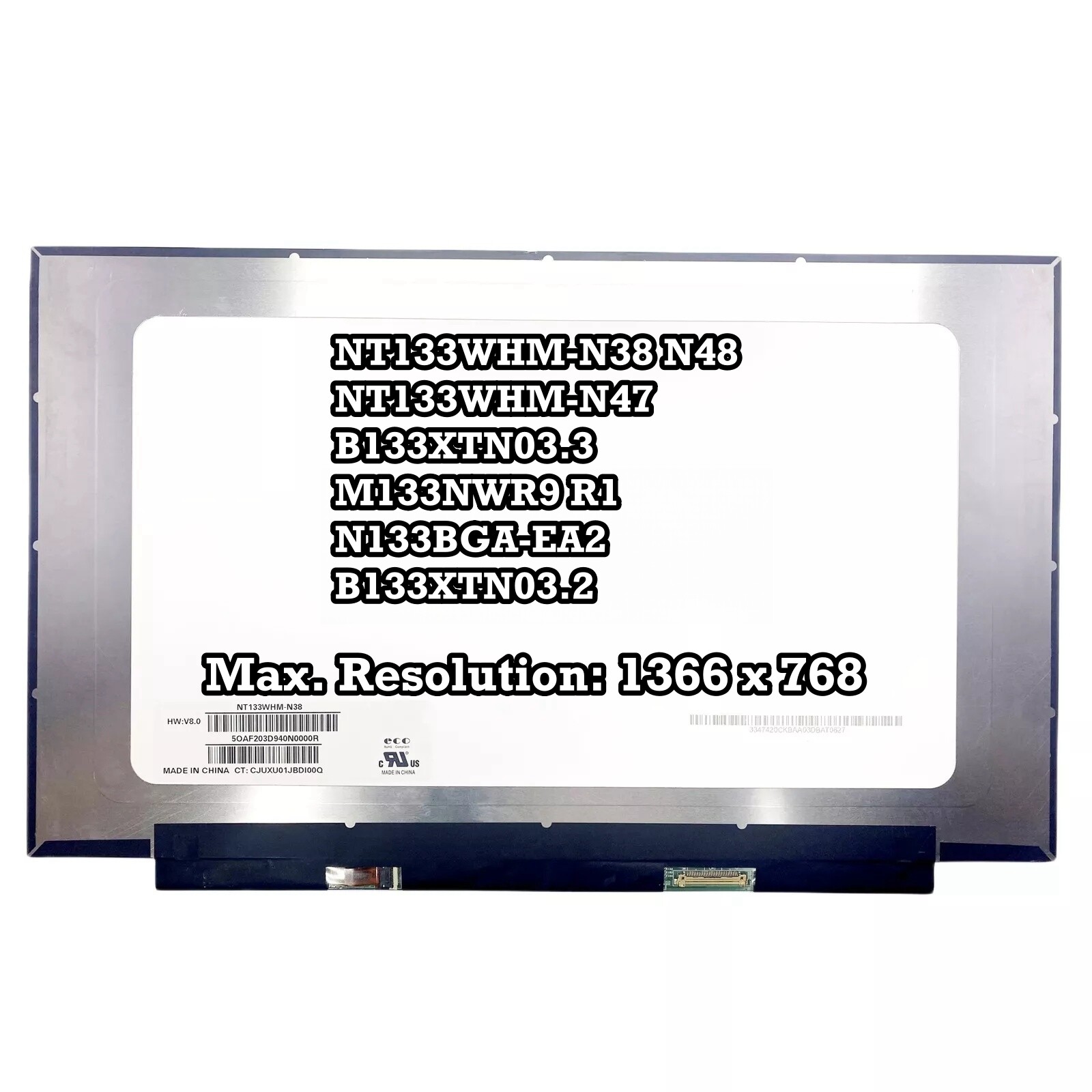 NT133WHM-N38 N48 NT133WHM-N47 B133XTN03.3 M133NWR9 R1 B133XTN03.2 N133BGA-EA2