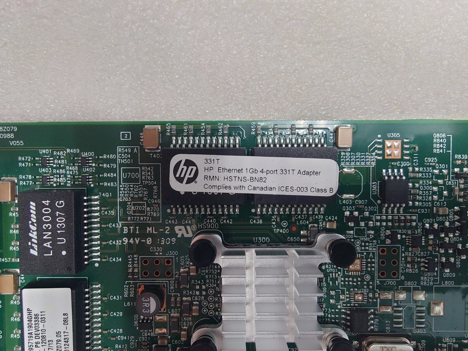 HP 331T 1Gb 4-Port Ethernet Adapter 649871-001 647592-001 FP