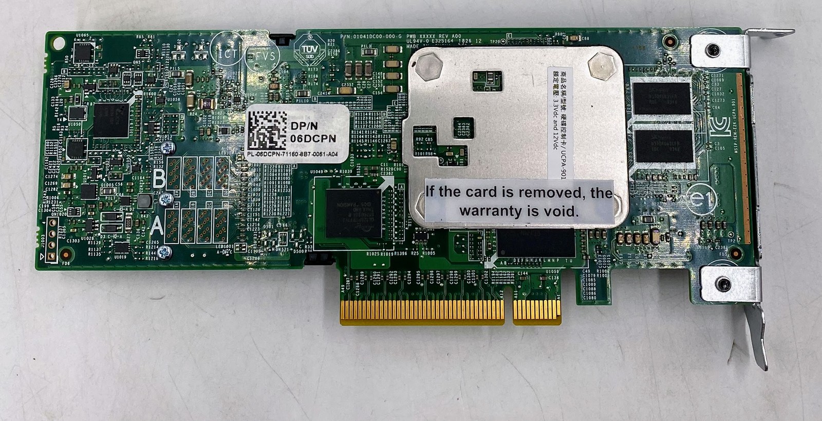 Dell 6DCPN from PERC H730P RAID Controller w/ 37CT1 Li-Ion Battery