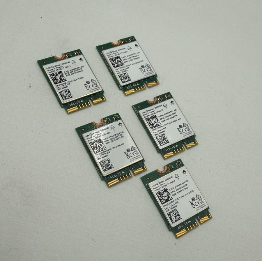 LOT of 5 Wireless 9560 Intel 9560NGW 802.11ac NGFF WiFi Bluetooth FRU 01AX768