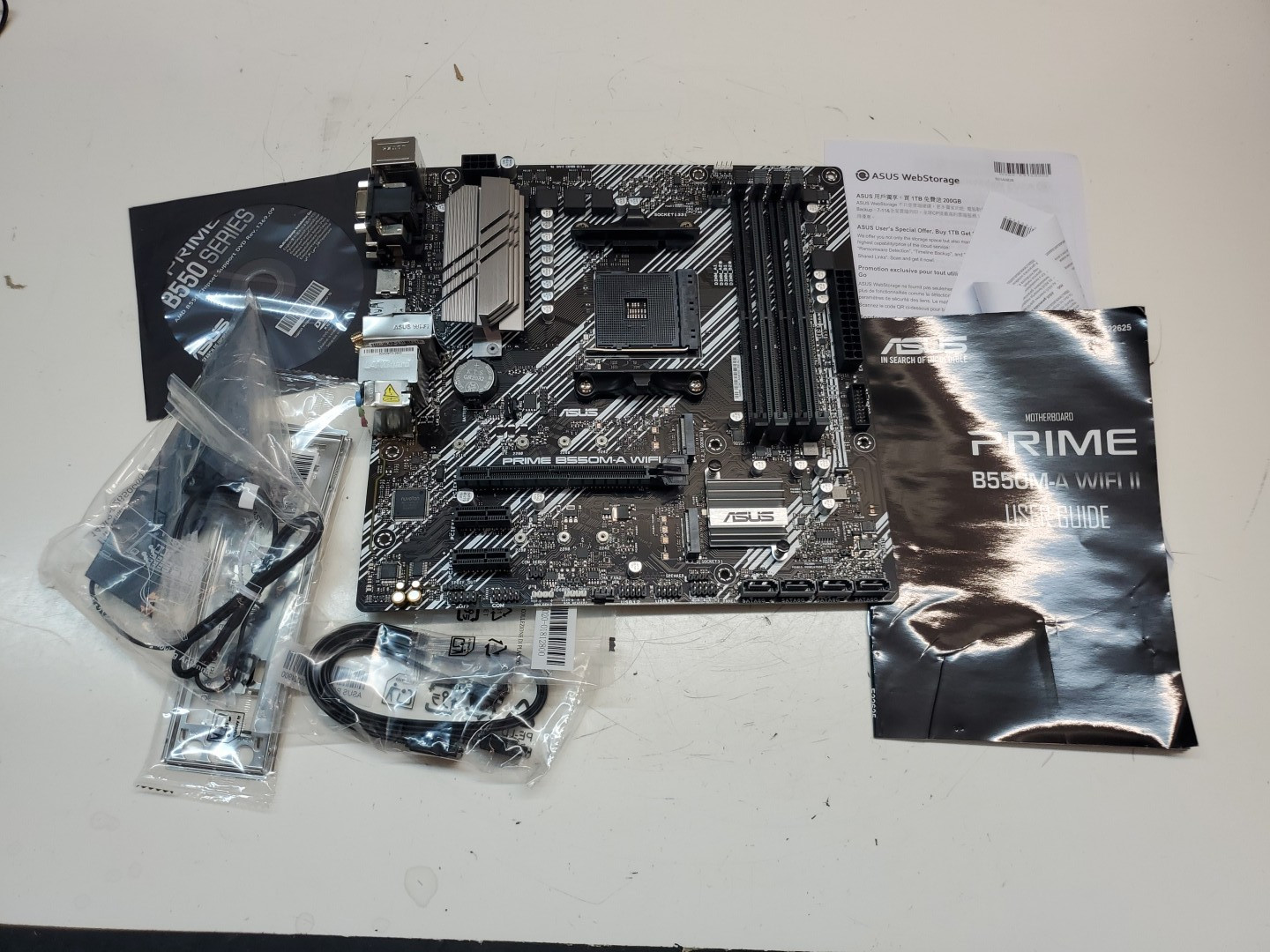 ASUS Prime B550M-A WiFi II AMD Micro ATX Motherboard UNTESTED PARTS/REPIARS