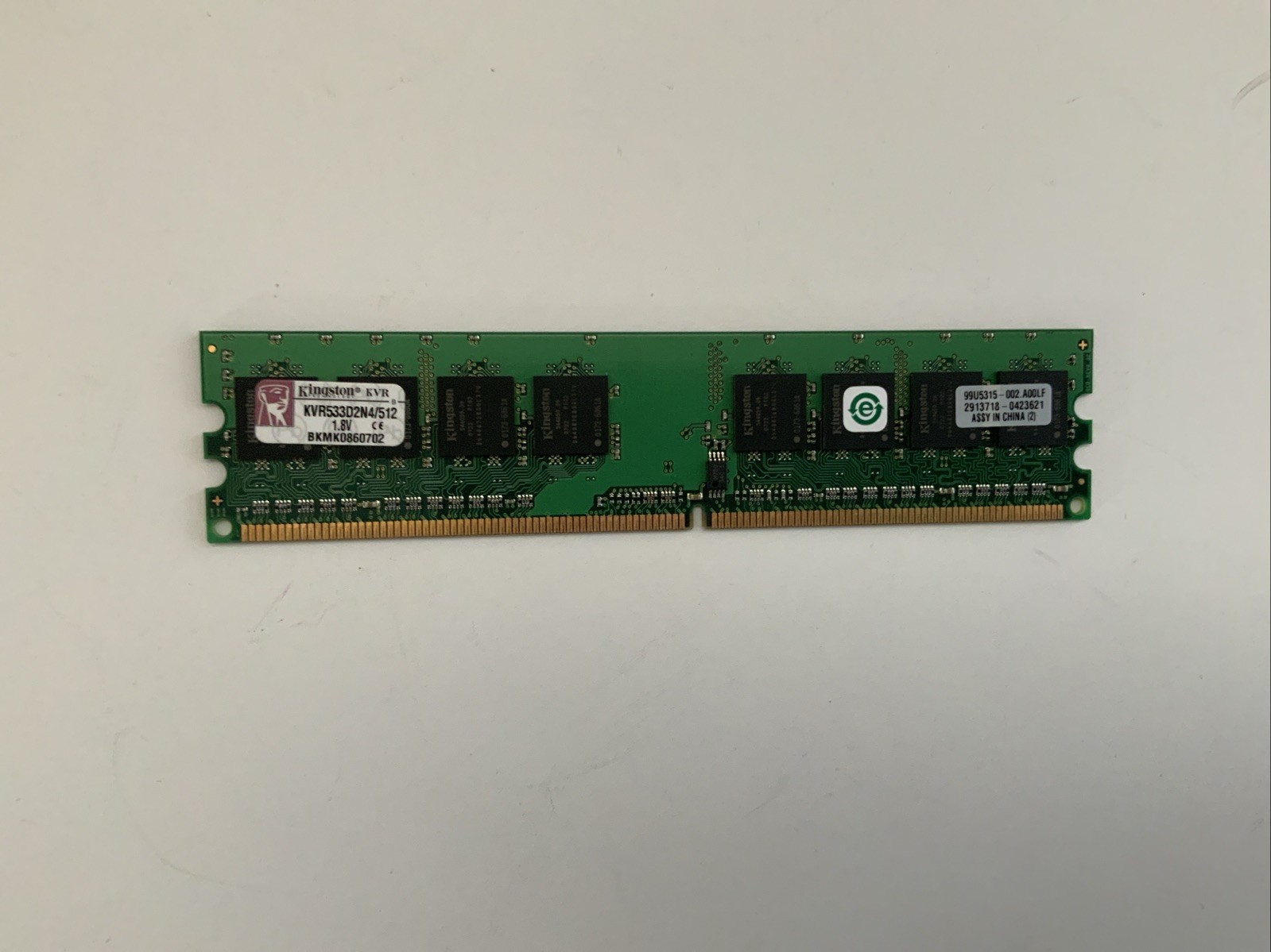 KINGSTON KVR533D2N4/512 512MB DIMM MEMORY RAM WITH WARRANTY