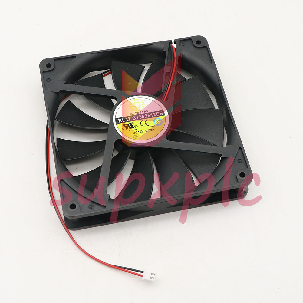 GLOBE FAN RL4Z B1352512EH 12V 0.5A 135*135*25MM 13.5CM 2Pin Cooling Fan 1PCS New