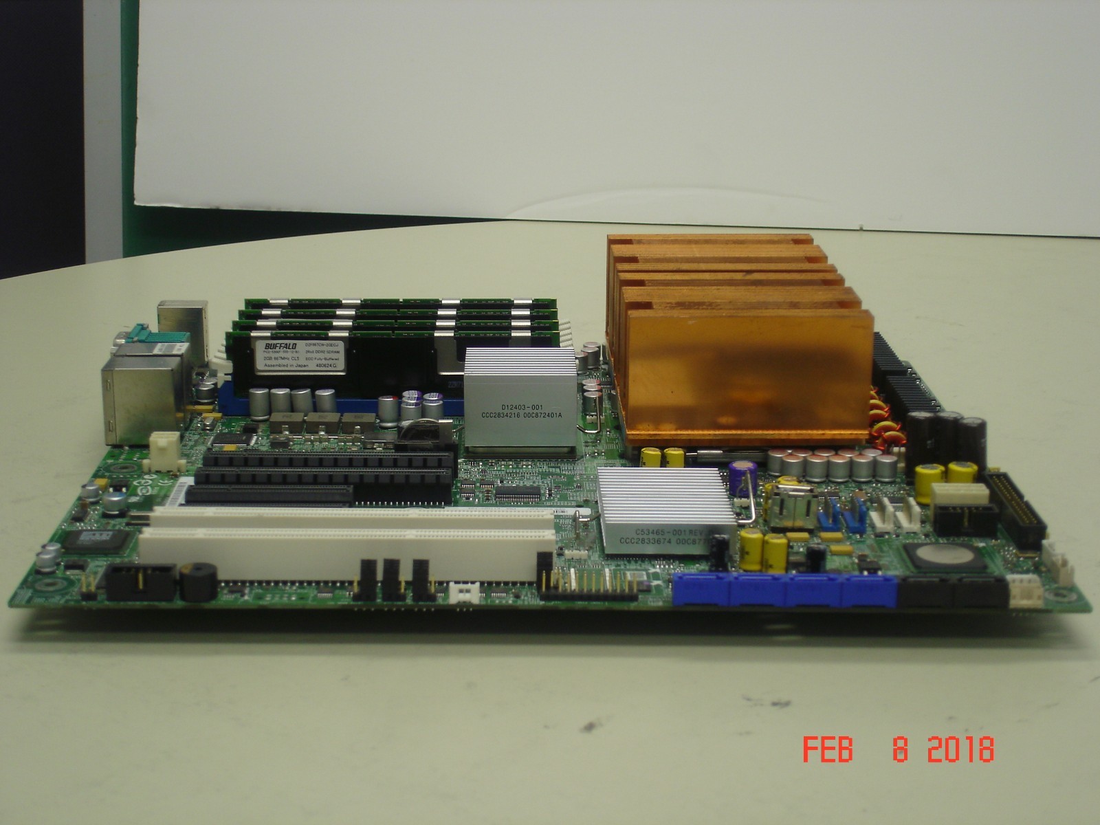 E11025-103 INTEL MOD S5000PSL MOTHERBOARD W/ 2 x E5440 2.83GHZ QC CPU & 8GB RAM