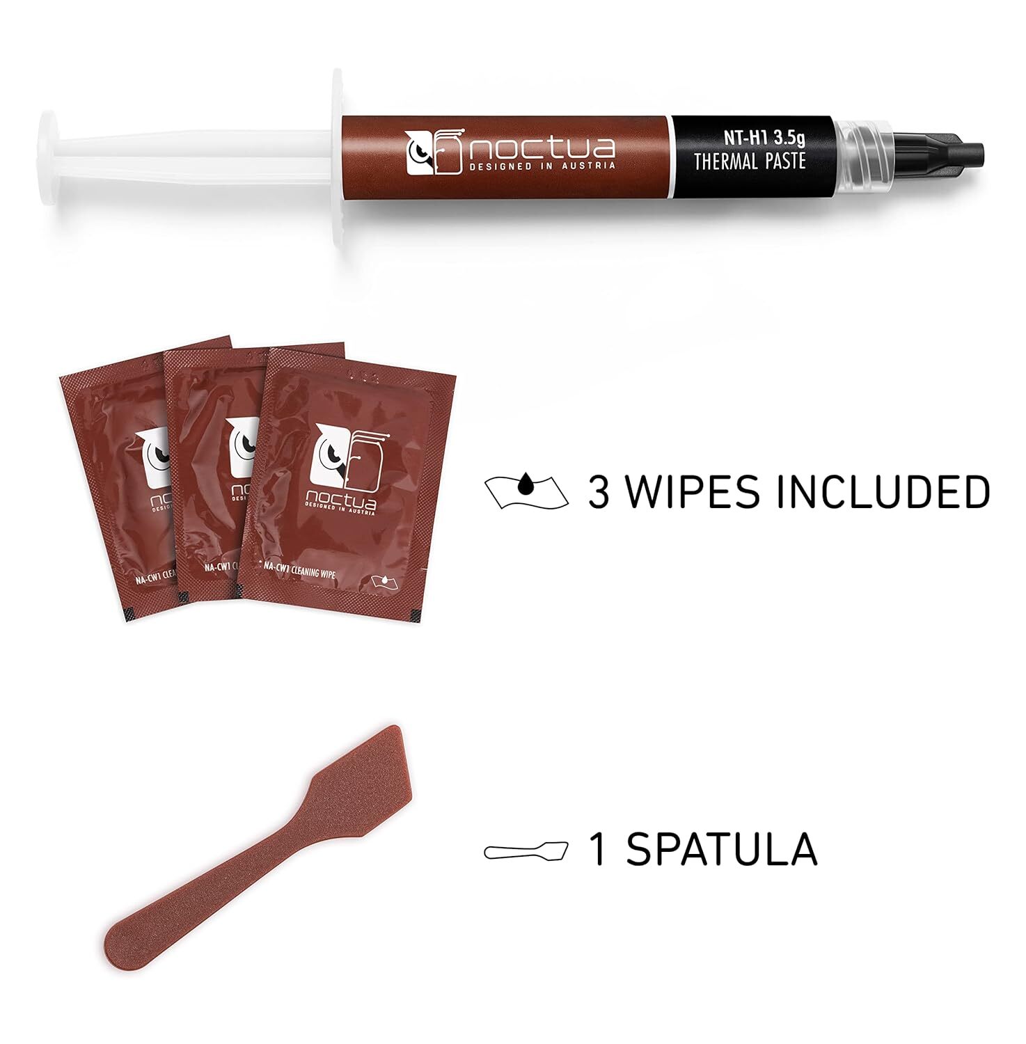 NT-H1 3.5g SW Edition, Thermal Computer Paste with Spatula and Cleaning Wipes