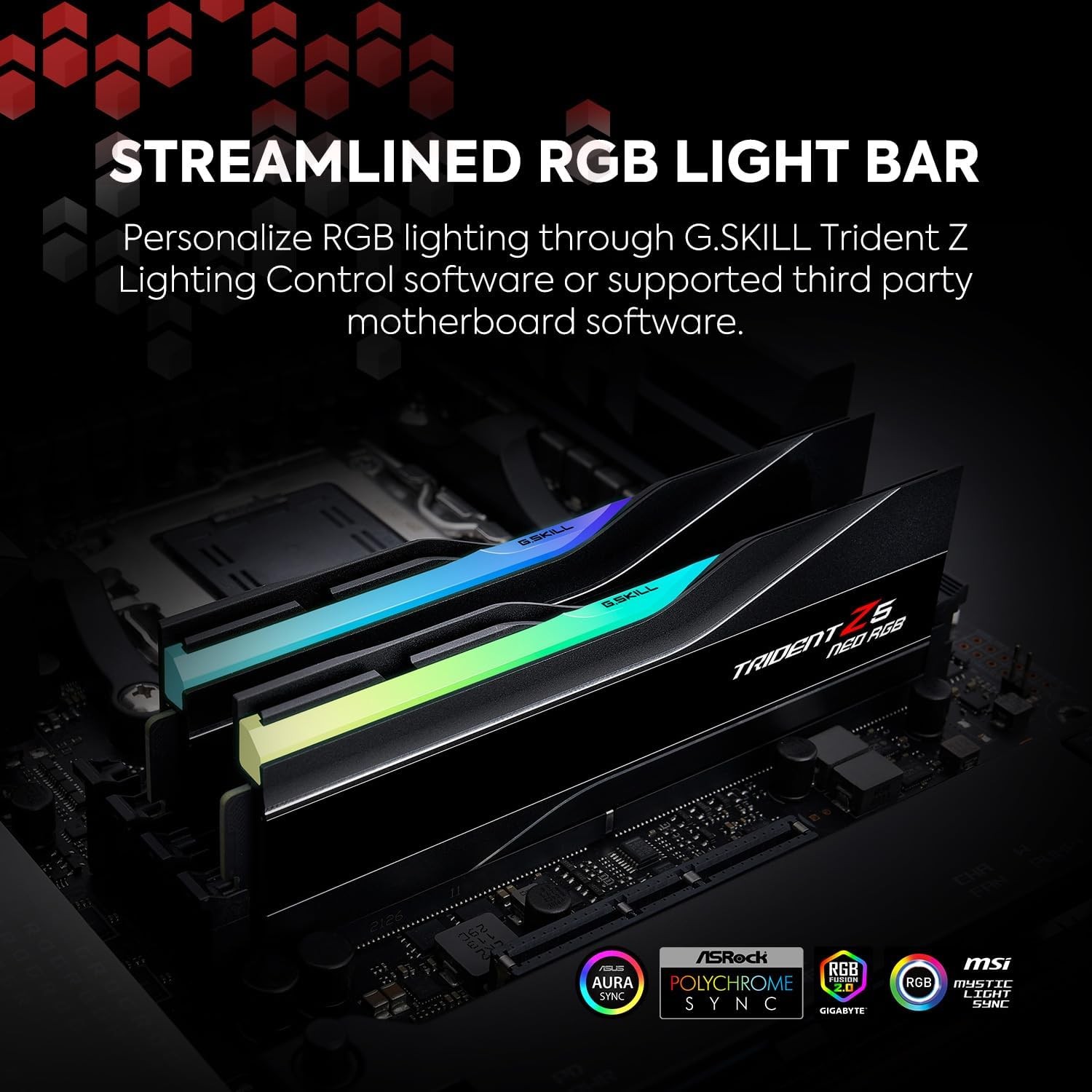 G.SKILL Trident Z5 NEO RGB Series (AMD Expo) 32GB (2 x 16GB) 288-Pin SDRAM DDR5