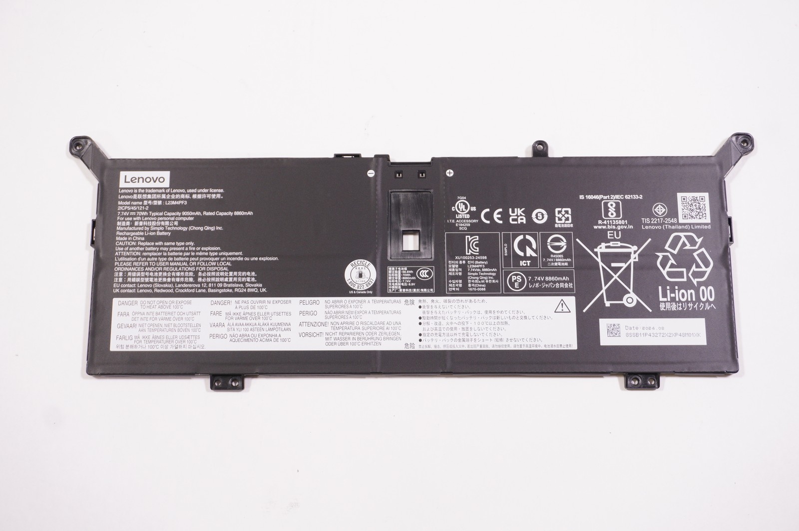 5B11P43271 lenovo 70wh 8860Mah 7.74V Battery 83JT 83HM 83JQ