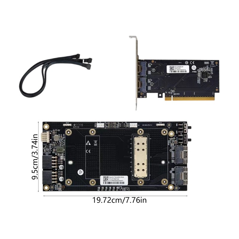 External SXM2 V100 1Channel Adapter Set Fast speed SFF 8654 Cable and PCIE Card