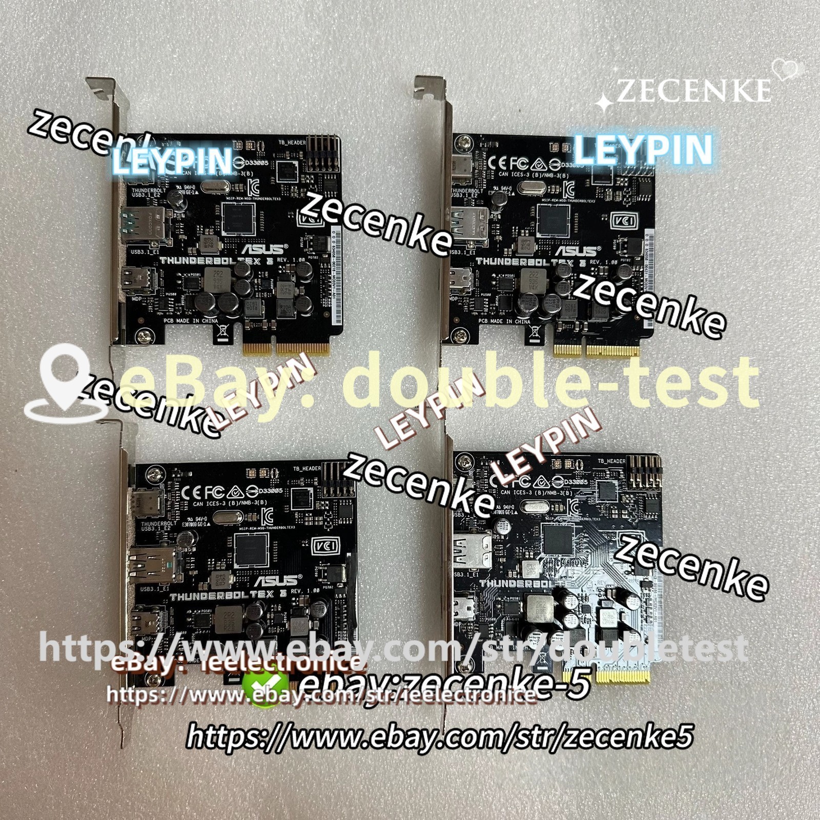 1 pcs For ASUS ThunderboltEX 3 PCI-E Expansion Card Supports*ie