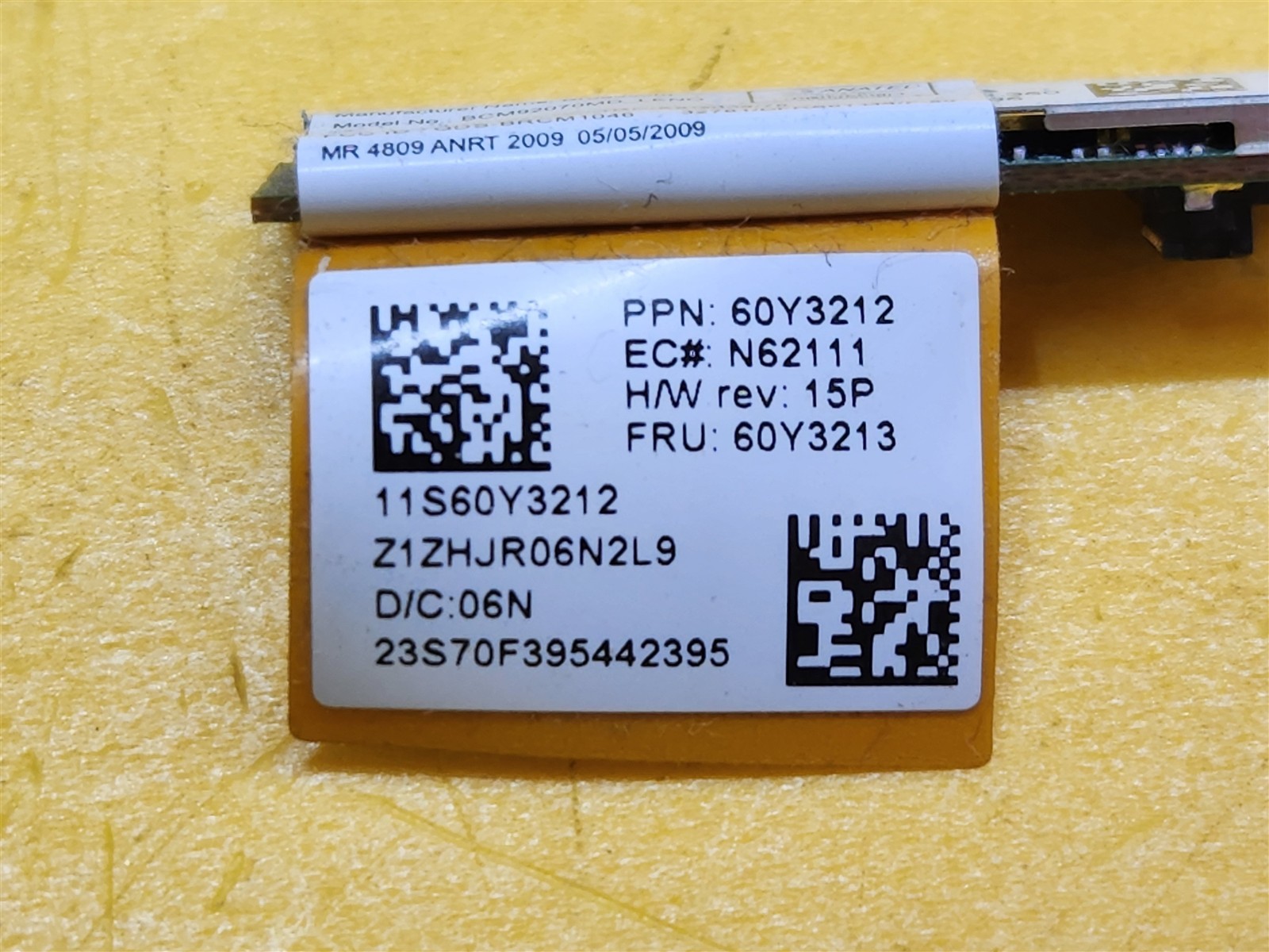 ⭐️⭐️⭐️⭐️⭐️ Laptop Bluetooth Card 60Y3213 Lenovo Thinkpad W510