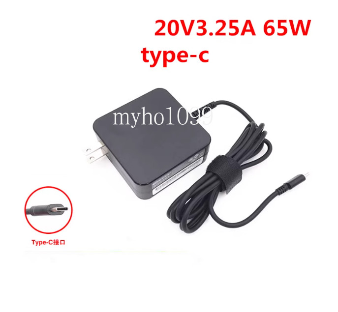 New For Lenovo AC Adapter Adaptador USB-C Type-C 65W 20V3.25A ADLX65UDGC2A