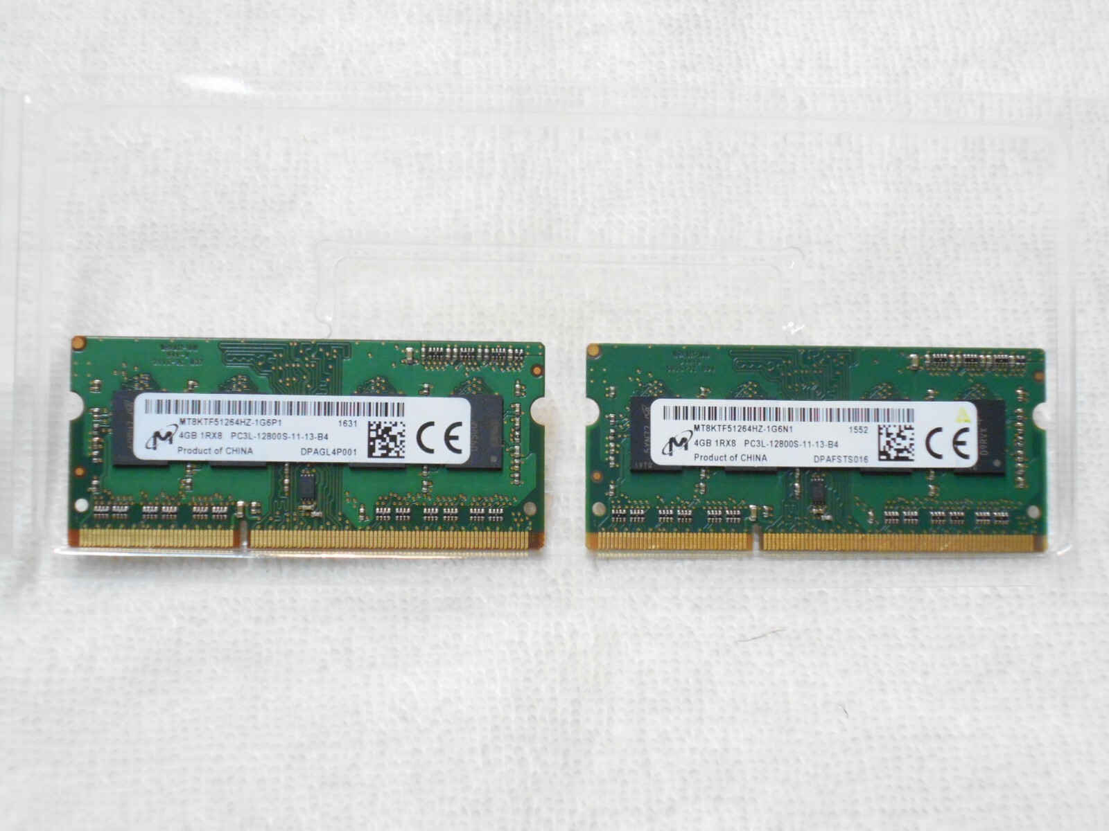 MICRON 8GB (2x4GB) DDR3 1600MHz PC3L-12800S 1.35V NOTEBOOK LAPTOP MEMORY