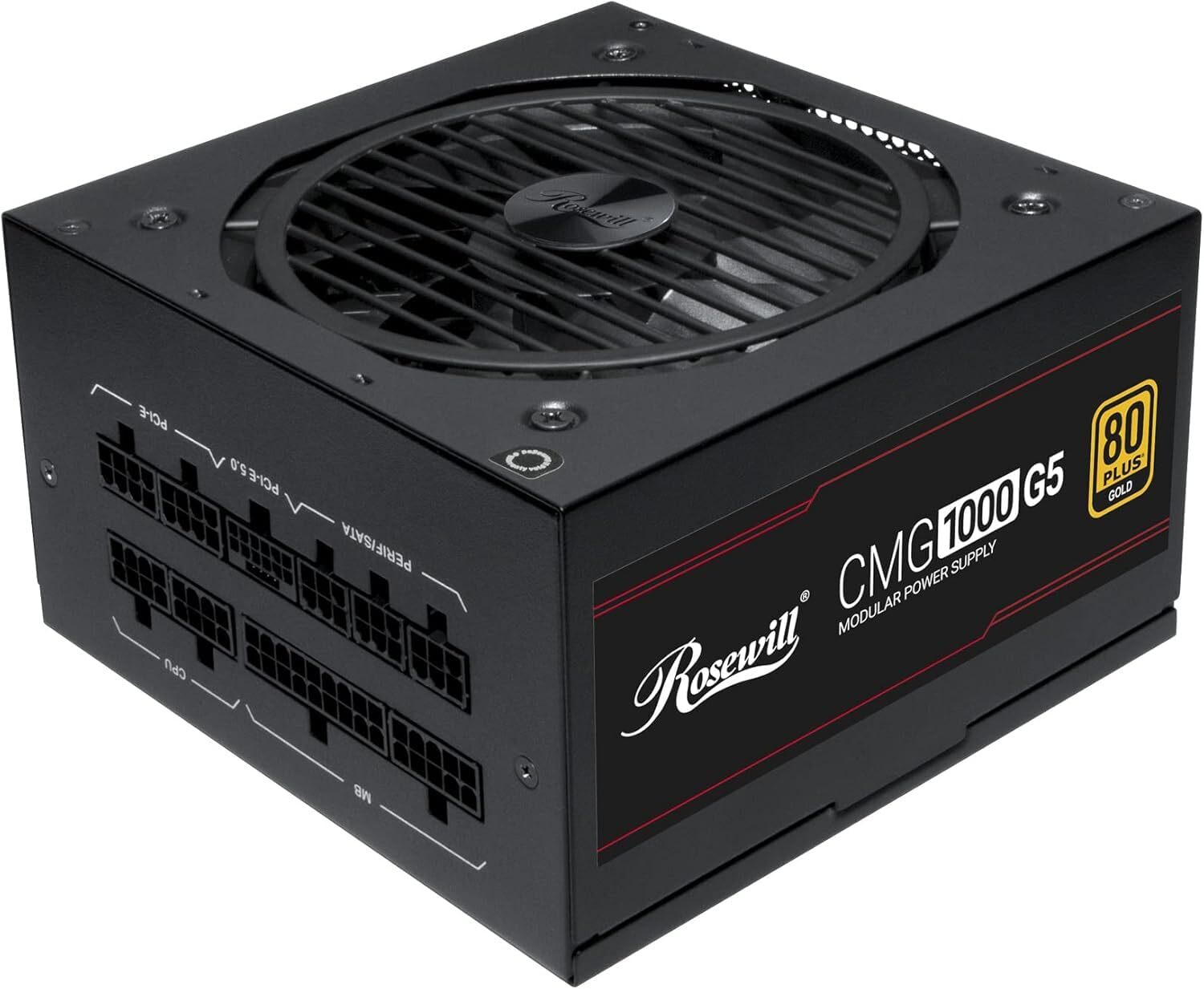 Rosewill CMG5 1000W, 80+ Gold, PCIe 5.0 600W 12V-2×6 Connector