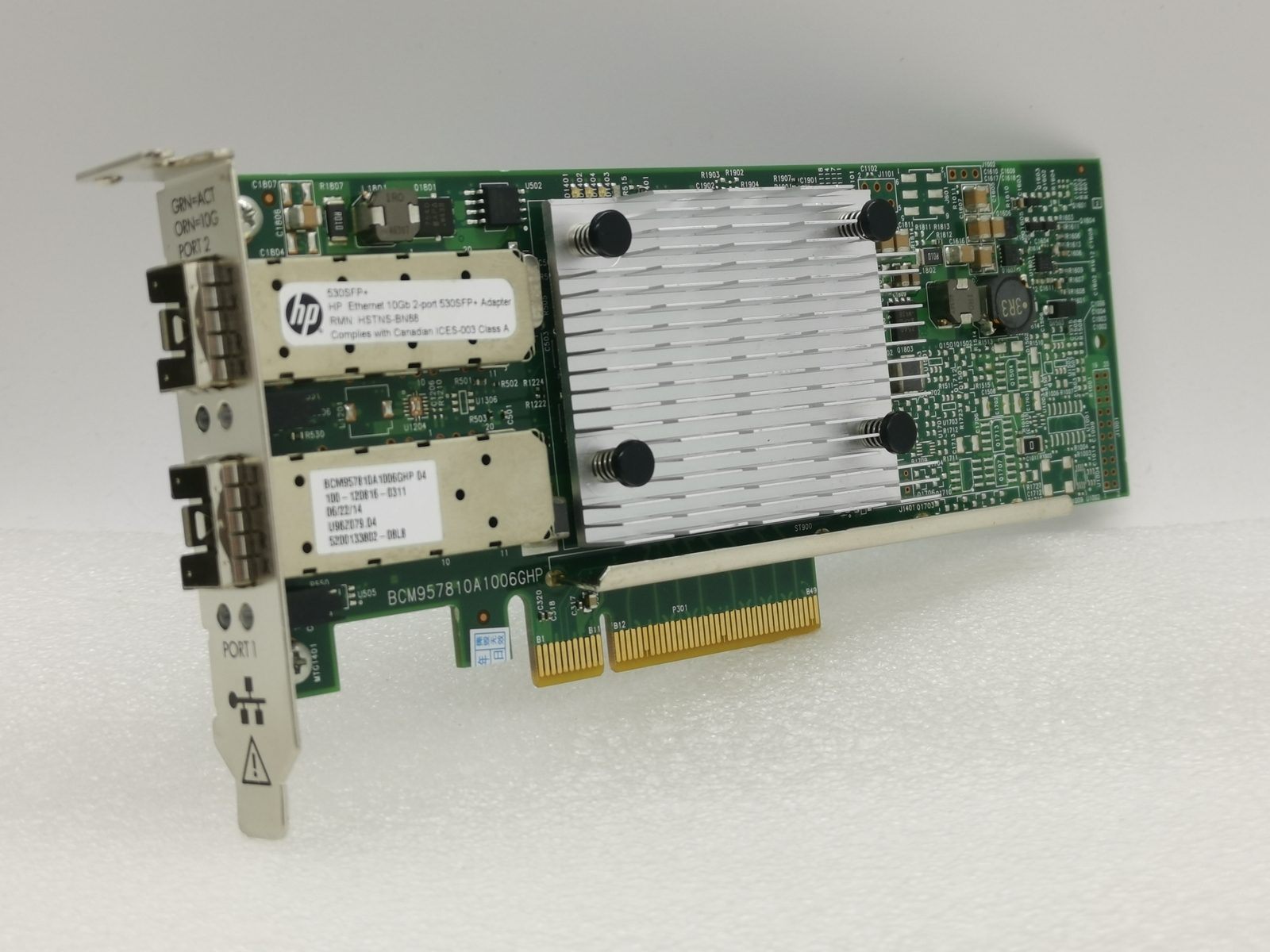 HP 652503-B21 530SFP+ 10GB Dual Port NIC 656244-001 652501-001 Both brackets