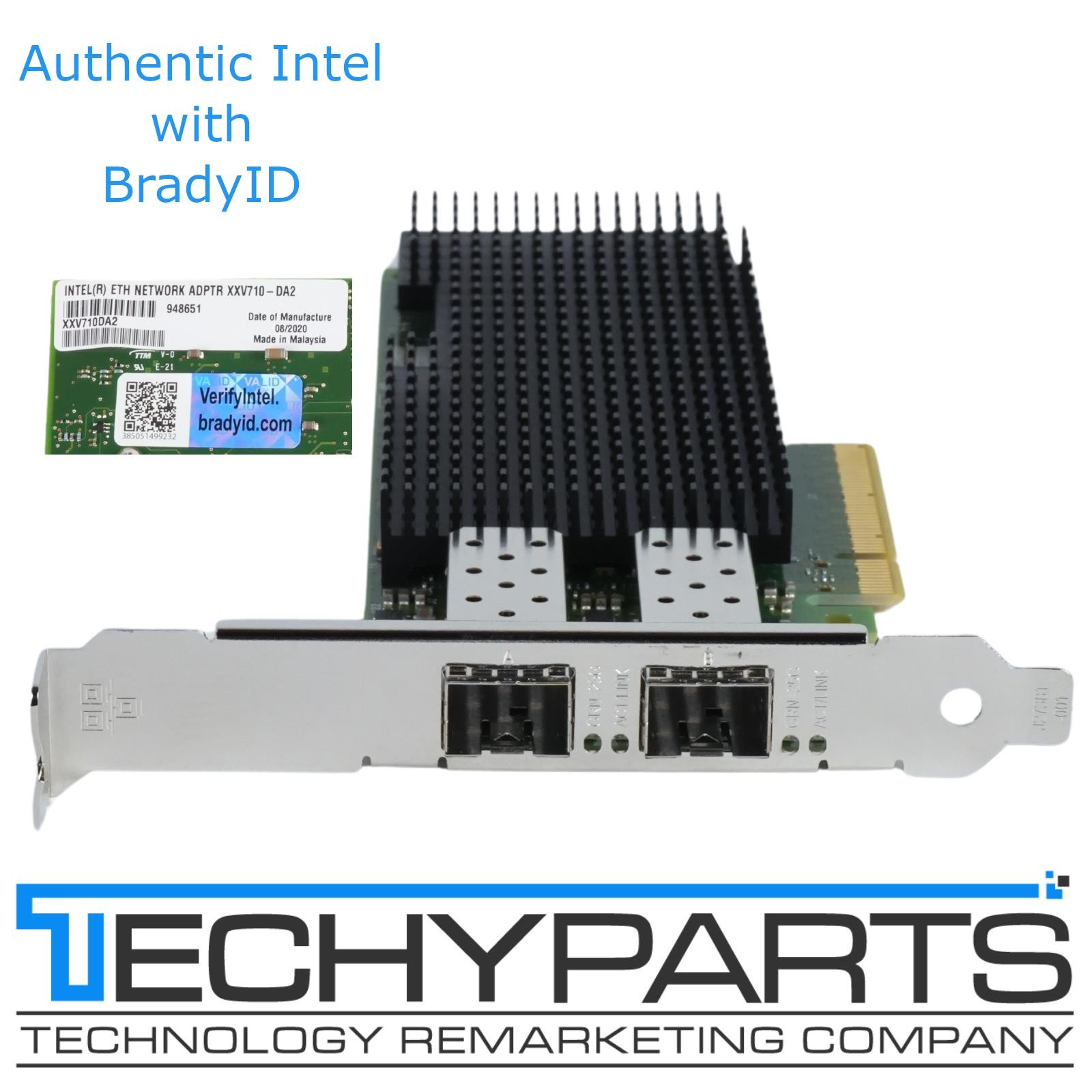 Intel XXV710-DA2 2-Port 25Gb/s SFP28 PCI-E 3.0 x8 Ethernet Network Adapter NIC