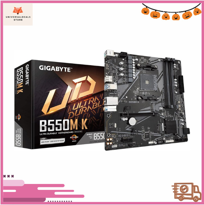 AM4 B550M Micro ATX Motherboard DDR4 PCIe 4.0 Dual M.2