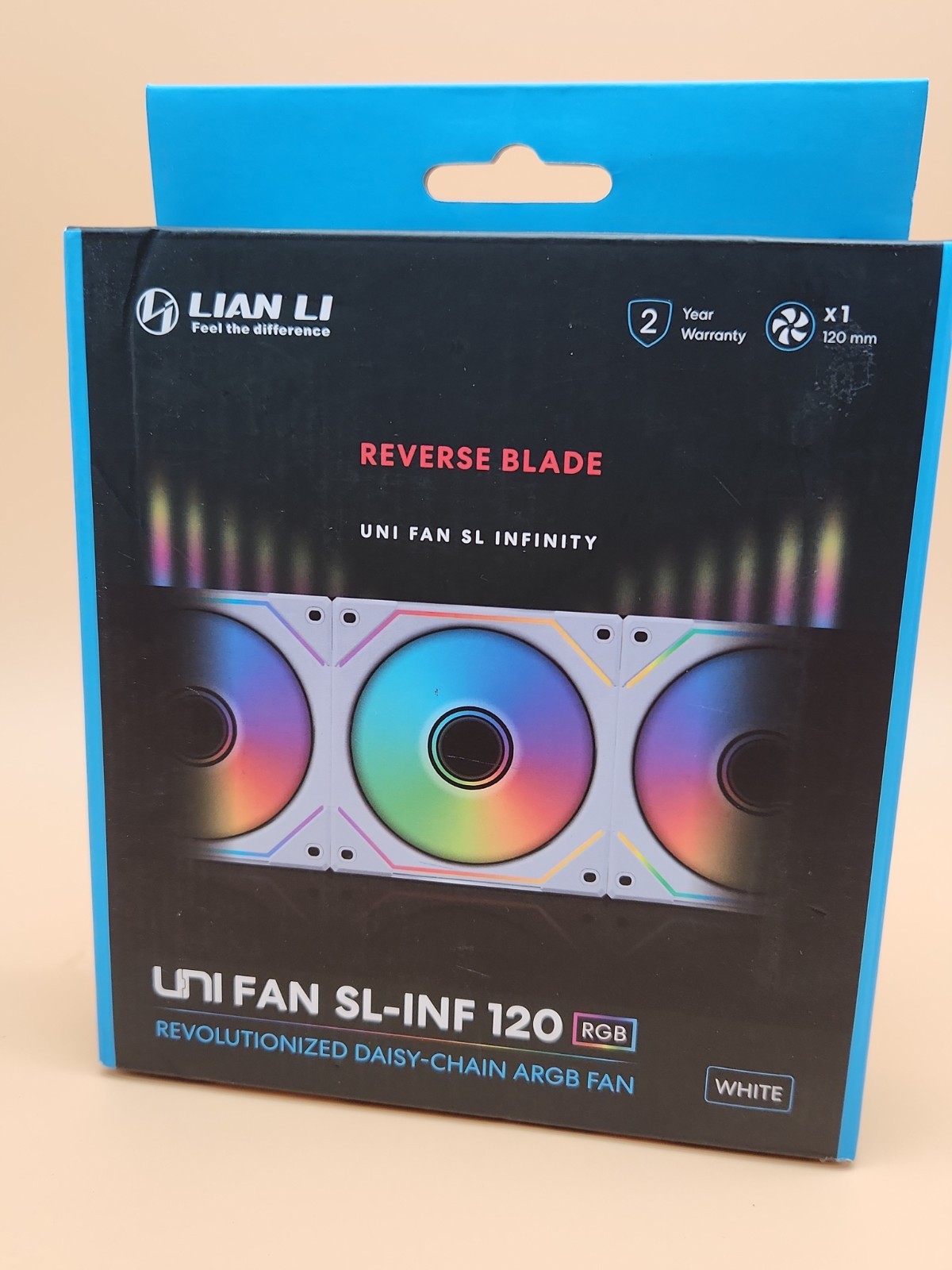 Lian Li Uni Fan SL-Inf 120 RGB Case Fan – White *NEW SEALED*