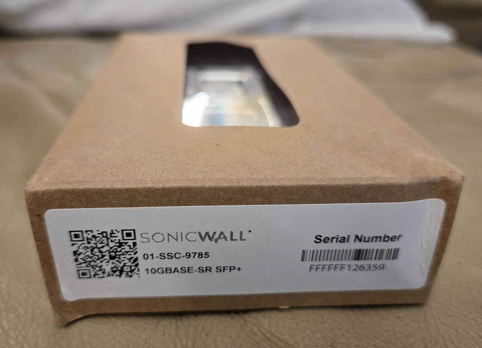 New! SonicWall 01-SSC-9785 SFP Plus Module 10GBASE SR Fiber Transceiver