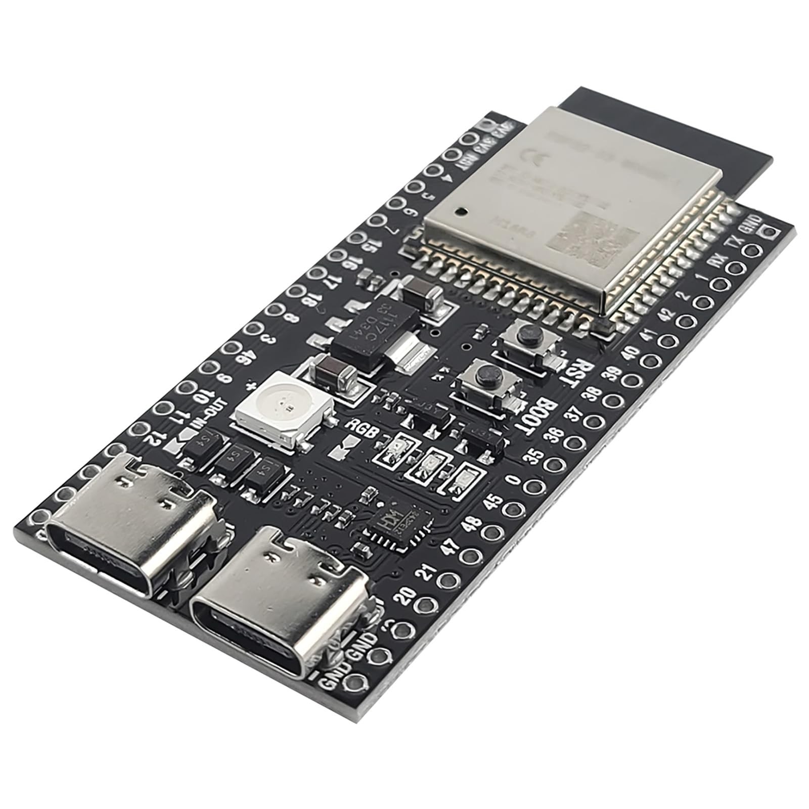 Development Board WiFi BT Module N16R8 MCU Type-C Cable Set 44Pin 3PC ESP32-S3