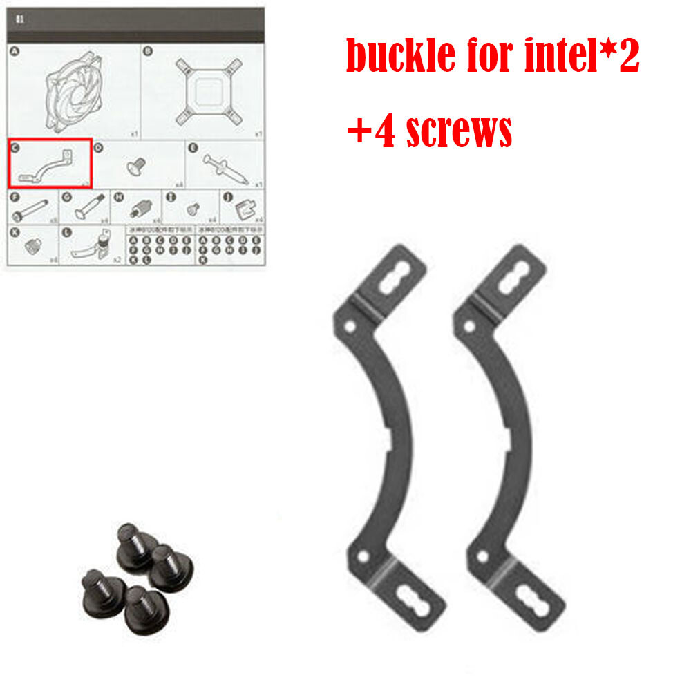 2+4pcs CPU Mounting Kit For Cooler Master B120 B240 Intel 115x/1200/1700 AMD AM4