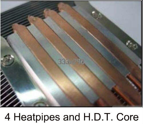 NEW 100mm Silent Heatpipe LGA 1155 1156 AMD Phenom II X4 64 X3 X2 AM2 CPU Cooler