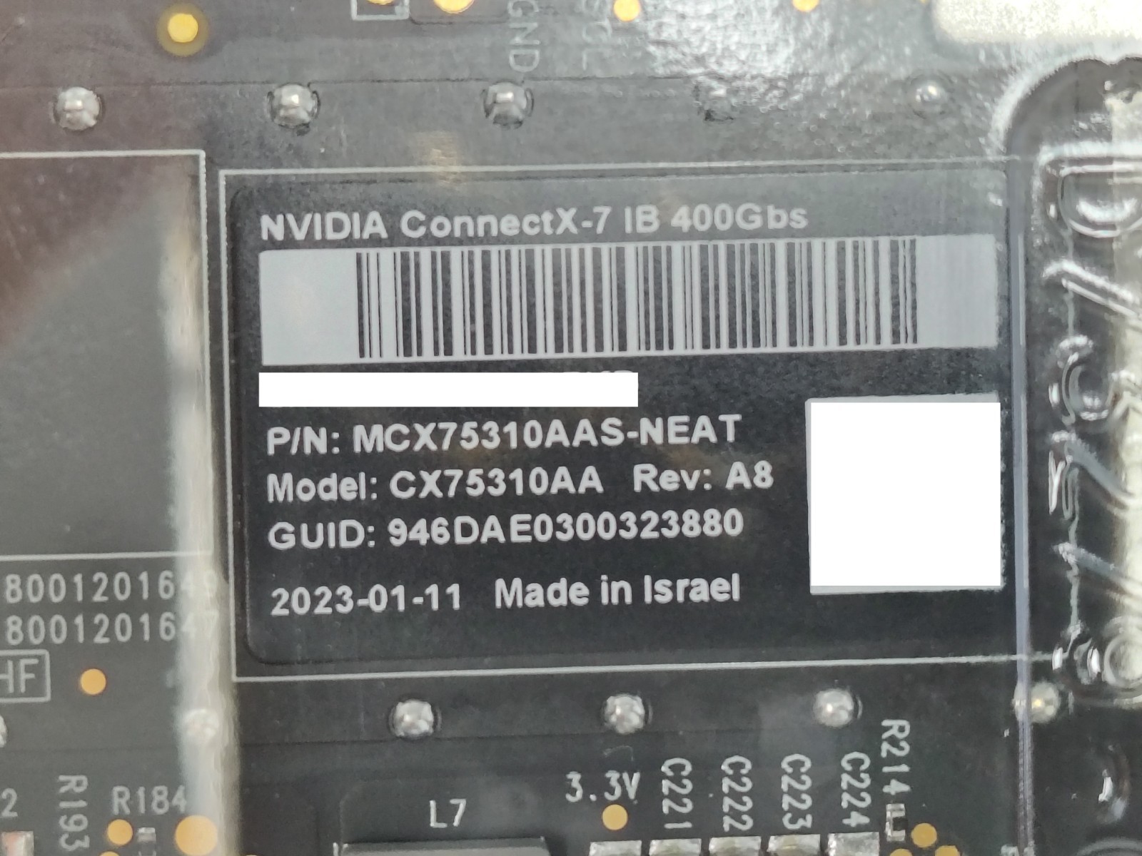NVIDIA MCX75310AAS-NEAT ConnectX-7 400GbE NDR IB 1-Port OSFP Adapter