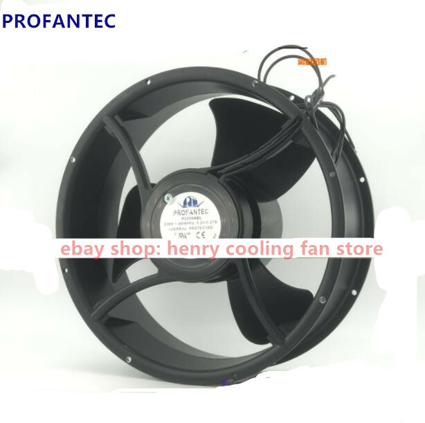 For PROFANTEC P2259HBL 230V 0.24A 254x89mm Electric control cabinet cooling fan