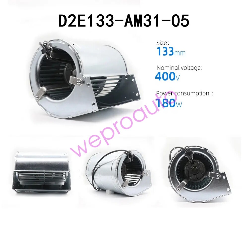 Ebmpaps centrifugal radiator φ133mm D2E133-AM31-05 400VAC high air volume fan